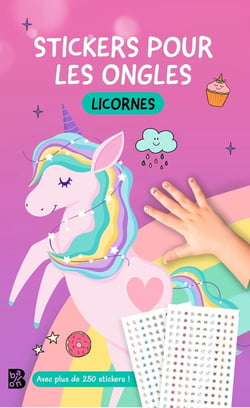 Stickers pour les ongles - Les licornes