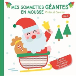 Pere noel gommettes geantes