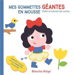 Blanche-Neige Mes gommettes géantes en mousse
