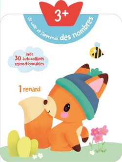 3+ Je colle et j'apprends des nombres - Renard