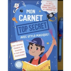 Mon carnet top secret avec stylo magique