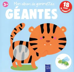 Mon album de gommettes géantes 3+ : 18 pages de gommettes