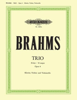 Johannes brahms : piano trio no. 1 in b major, op. 8 - violon, violoncelle et piano