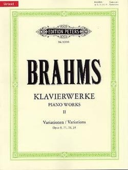 Johannes brahms : piano works vol.2: variations