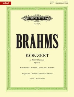 Johannes brahms : concerto pour piano nr1 opus 15 en re mineur - version 2 piano