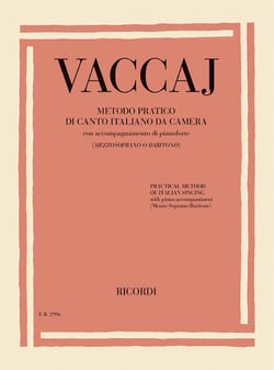 Nicola vaccai : metodo pratico di canto italiano da camera - medium voice and piano