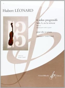 6 solos progressifs : solo A en la mineur op. 62