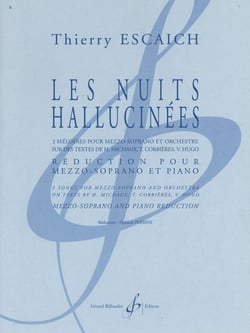 Les nuits hallucinees--reduction mezzo-soprano et piano