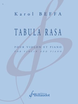Tabula rasa - edition bilingue