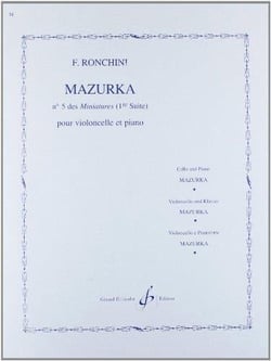 Mazurka n°5 des Miniatures (1e Suite) : pour violoncelle et piano