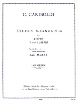 Giuseppe gariboldi : etudes mignonnes op.131 - flute traversiere