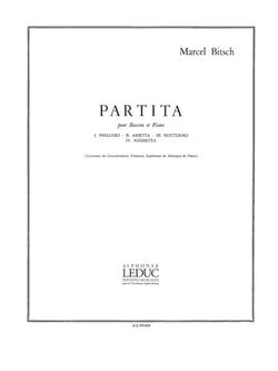 Marcel bitsch : partita - basson et piano - preludio - arietta - notturno - fughetta