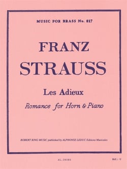 Franz strauss : les adieux - romance for horn et piano - romance pour cor et piano