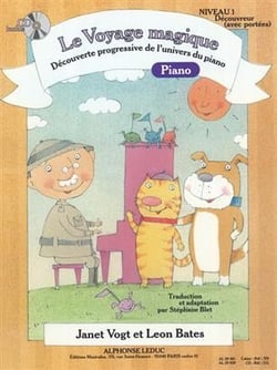 Janet vogt : le voyage magique - niveau 1 decouvreur - cahier 1 piano (avec portees) - recueil + cd