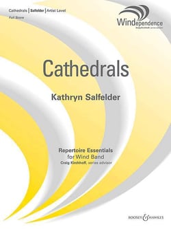 Cathedrals concert band/harmonie/fanfare-partition+parties separees