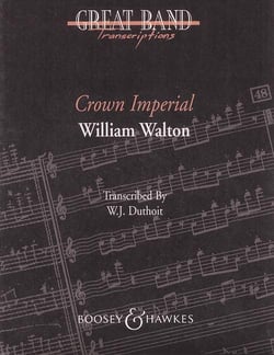 Crown imperial march concert band/harmonie/fanfare-partition+parties separees