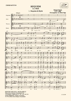 Johann michael haydn : requiem in c - choeur mixte satb