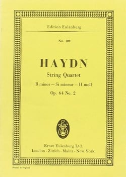 String quartet b minor op. 64/2 hob. iii:68 poche