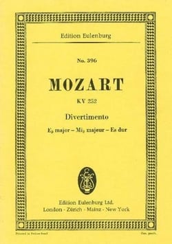 Divertimento no. 12 e flat major kv 252 poche