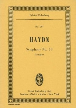 Symphony no. 59 a major hob. i: 59 poche