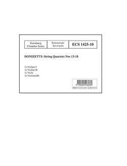 Streichquartette nr. 13-18