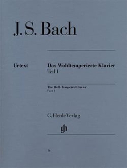 Jean sebastien bach :  le clavier bien tempere vol. 1 - avec doigtes - bwv 846-869 - piano