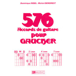 Accords pour gaucher (576) - partition guitare