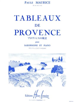 Tableaux de Provence - partition saxophone alto