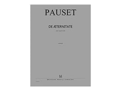 De Aeternitate - voix de soprano solo - partition soprano