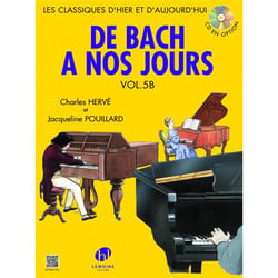 De Bach à nos jours Volume 5B - partition piano - intermédiaire