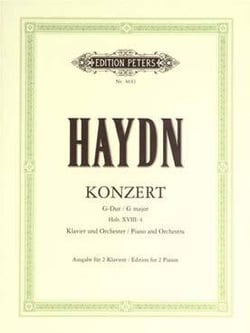 Franz joseph haydn - concerto hob. 18:4 en sol m - piano