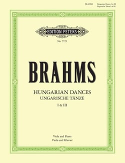 Johannes brahms  : hungarian dances nos. 1 and 3 - alto et piano