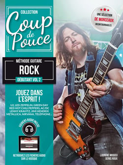 Méthode guitare  rock Tome 2 - Coup de pouce - Méthode - débutant