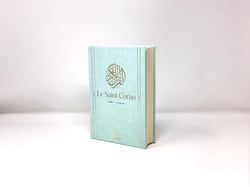 Saint Coran - Bilingue souple (Arabe, Français) - Moyen (14x20) - Vert clair