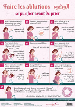 Faire les ablutions : Se purifier avant de prier