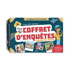 Mon coffret d'enquêtes autour du monde : 20 énigmes à lire et à résoudre