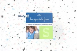 Les signes de la ferme - imagier de langue des signes avec bebe