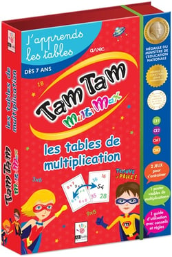 Tam Tam Multimax - J'apprends les tables de multipliaction - Coffret