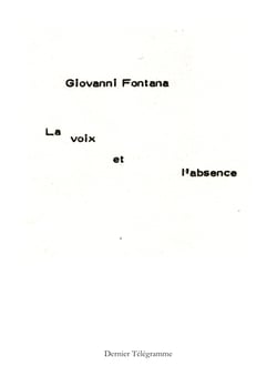 La voix et l'absence