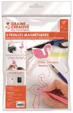 3 feuilles magnétiques - A4