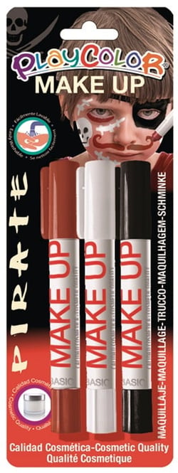 3 sticks de maquillage PlayColor - Pirate