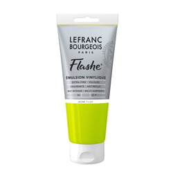 Peinture Flashe vinylique - Jaune fluo - 80 ml - Lefranc Bourgeois