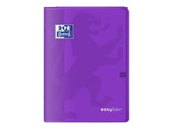 Cahier polypro - Format A4 21 x 29.7 cm - Easybook - Oxford - 96 pages grands carreaux - Violet