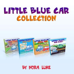 Little Blue Cars Series-Four-Book Collection - Bedtime children's books for kids, early readers