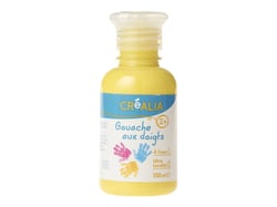 Gouache aux doigts - 150 ml - jaune