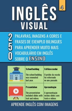 Inglês Visual 4 - Ensino - 250 Palavras, 250 Imagens e 250 Frases de exemplo para Aprender Inglês com Imagens - Inglês Visual, #4