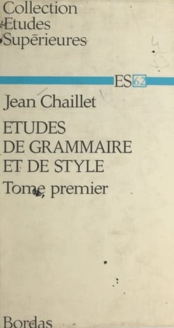 Études de grammaire et de style (1)