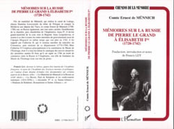 Mémoire sur la Russie de Pierre Le Grand à Elisabeth Ière (1720-1742)