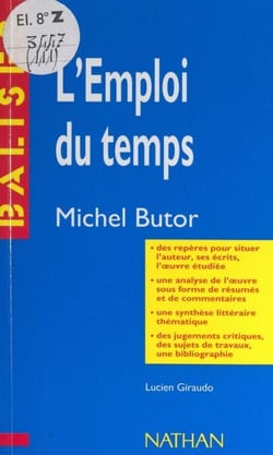 L'emploi du temps, Michel Butor - Des repères pour situer l'auteur, ses écrits, l'œuvre étudiée. Une analyse de l'œuvre sous forme de résumés et de commentaires. Une synthèse littéraire thématique. Des jugements critiques, des sujets de travaux, une bi...