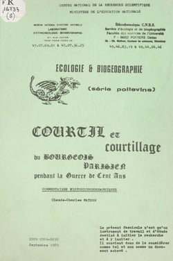 Courtil et courtillage du bourgeois parisien pendant la guerre de Cent Ans - Commentaires historicogéographiques